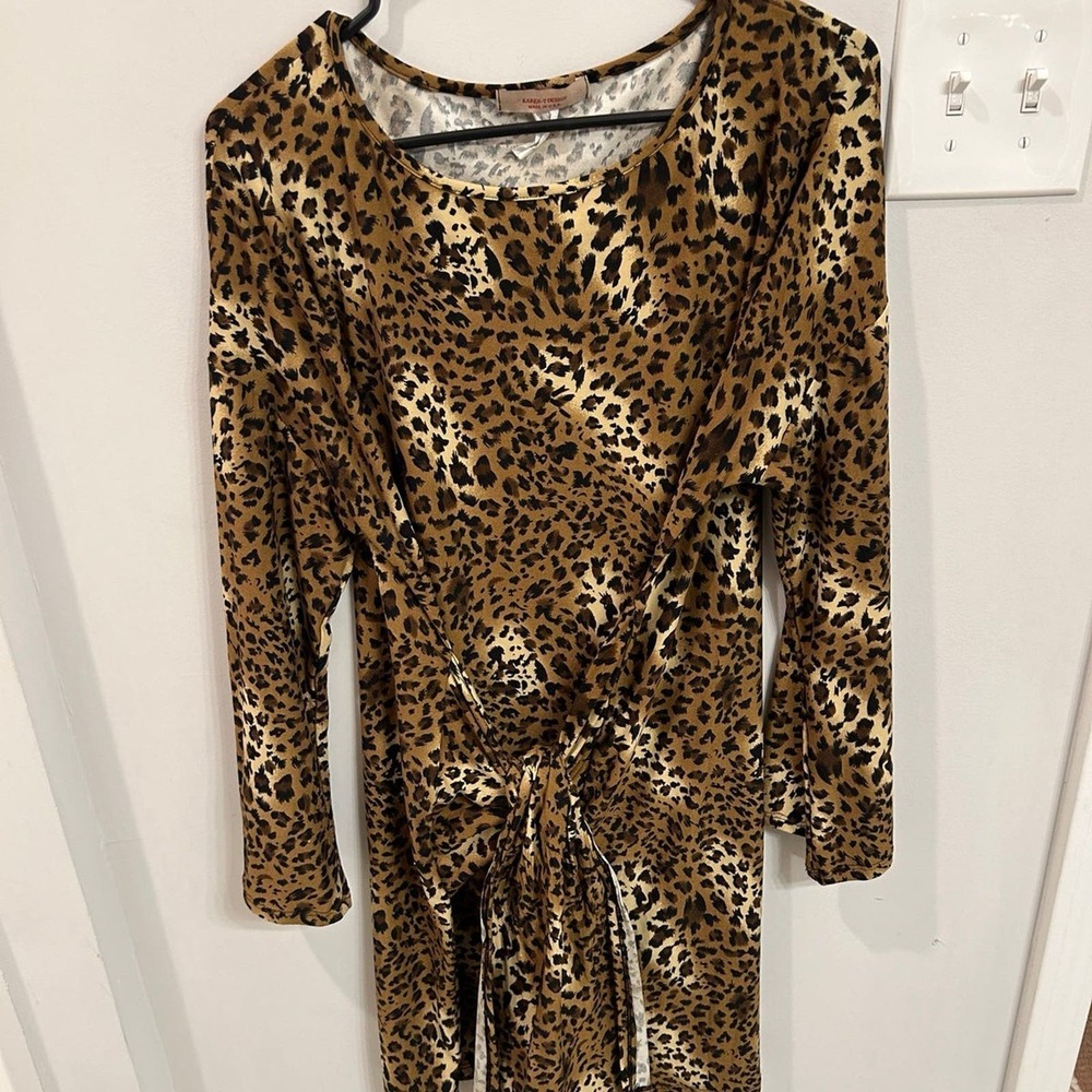 Cheatah print dress